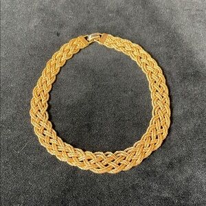 Elegant Napier Gold Tone Braided Necklace